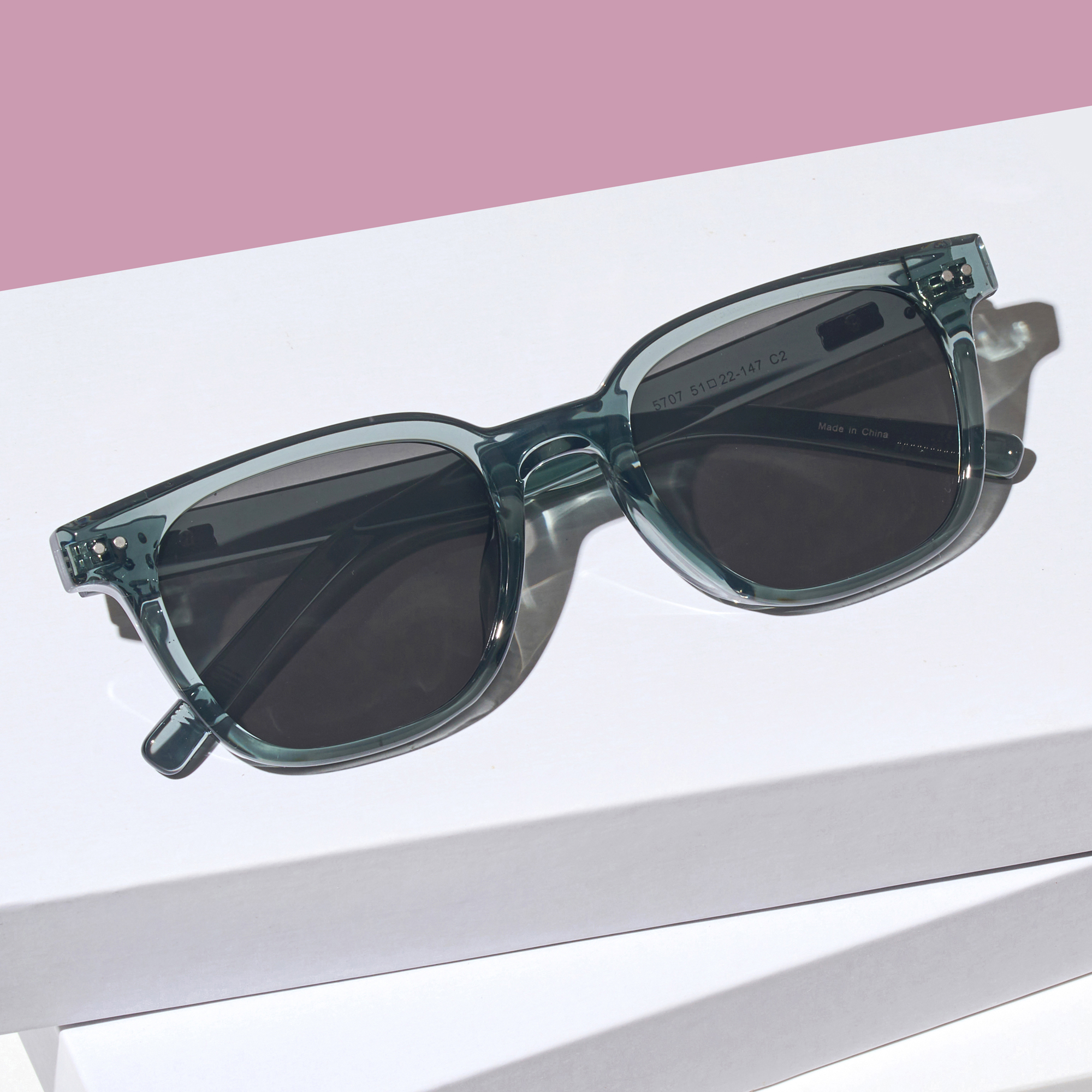 빅사이즈 반투명 패션 자외선차단 틴트 선글라스