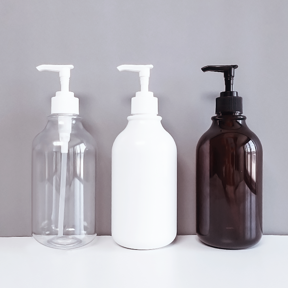 욕실 샴푸통 디스펜서 여행용 물비누 투명 520ml 라벨 샴푸 이미지 7