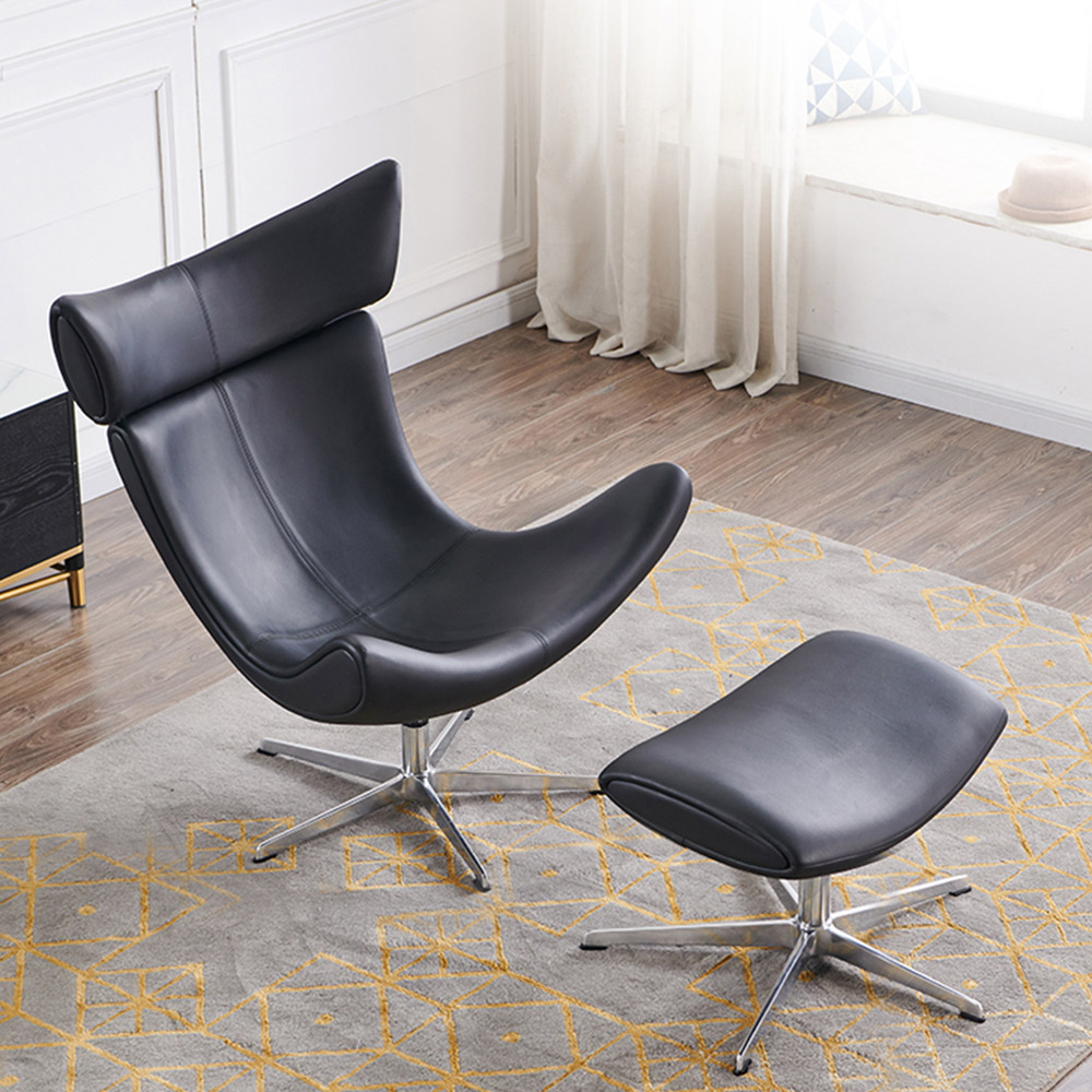 에피하임 1인용 리클라이너 독서 서재 수유의자 가죽쇼파 인테리어의자