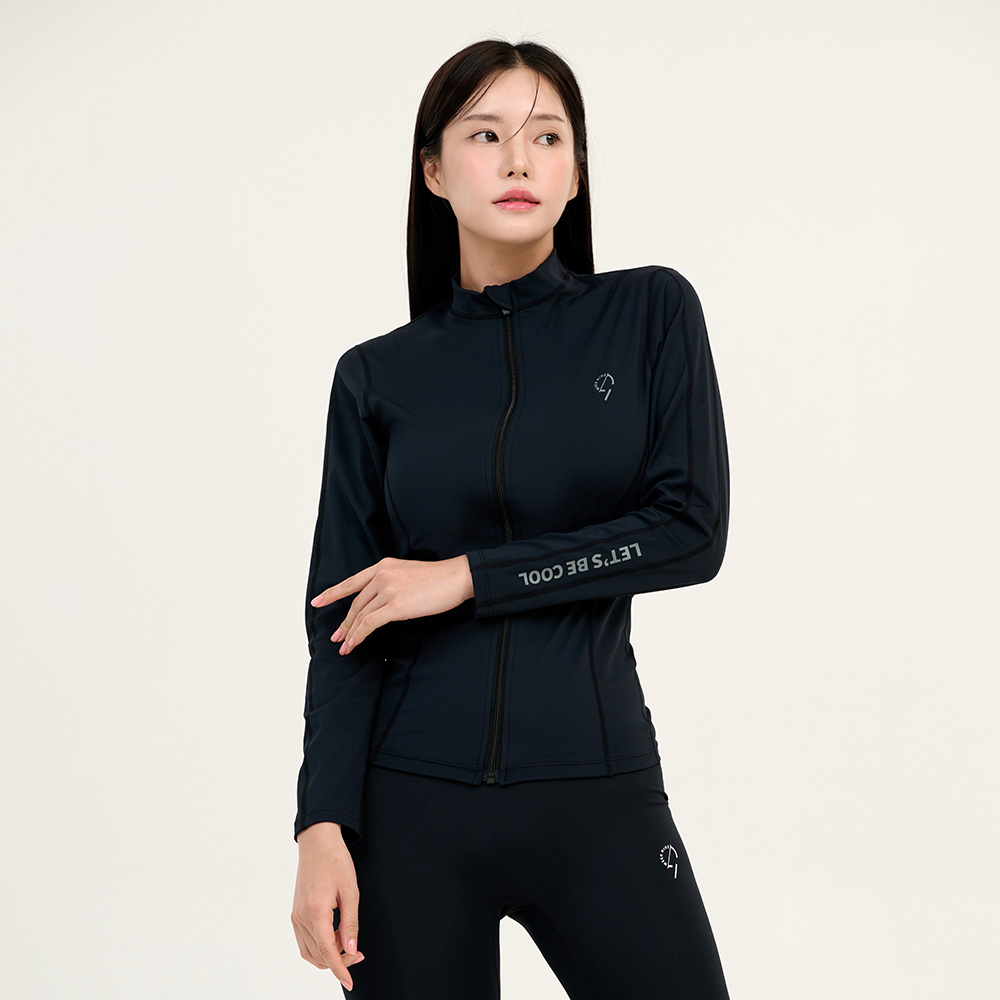 위크나인 래쉬가드 워터 레깅스 상하 세트 편한 여자 긴팔 수영복 헌터 집업 - 상세 이미지 5