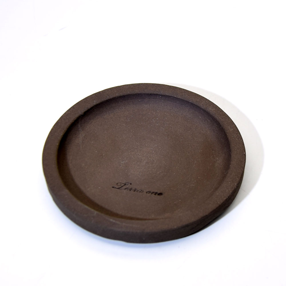 테라원 수제 토분 받침 R14 (내경11cm) 다크초코 - 상세 이미지 2