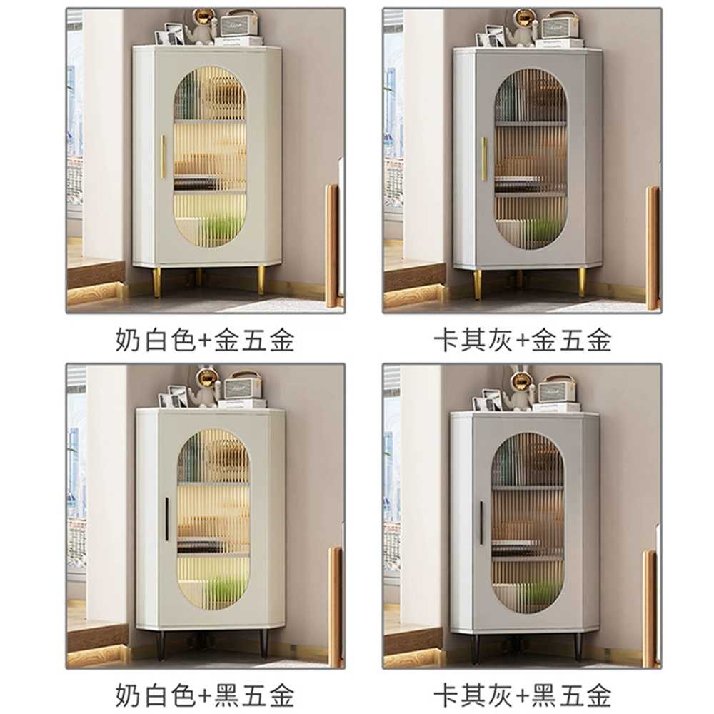 주방수납 코너장 정리 삼각 틈새 모서리 찬장 수납장 35x35x100 - 상세 이미지 5