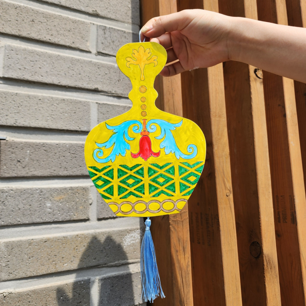 무지 화병 전통 설날 만들기 도안 DIY 키트 10매 1set - 상세 이미지 2