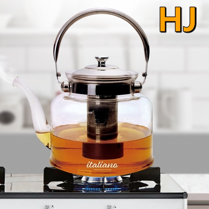 차 끓이는 주전자 직화 유리 주전자 내열 유리 약탕기 1.5L