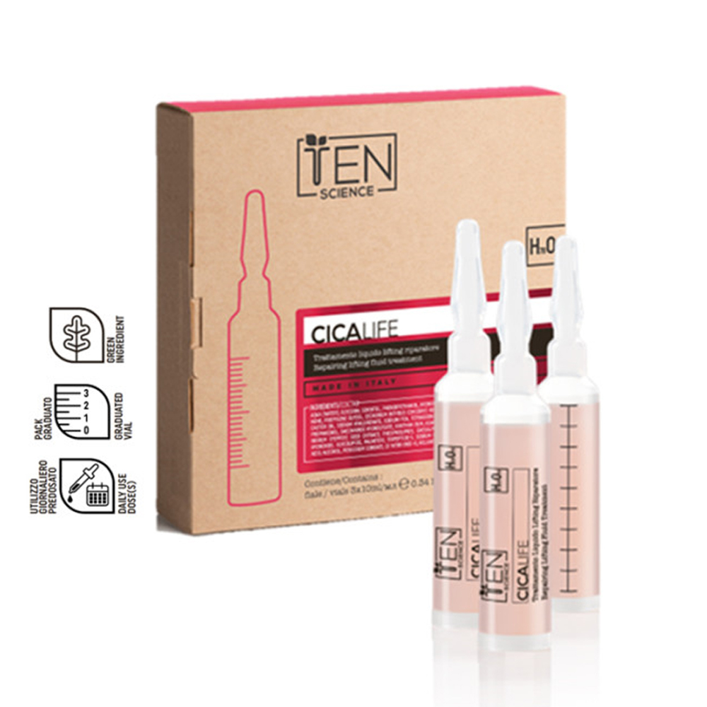텐사이언스 앰플 - 시카라이프 리페어링 리퍼밍 앰플 10ml x 3ea 장벽보호 볼륨윤곽 - 메인 이미지