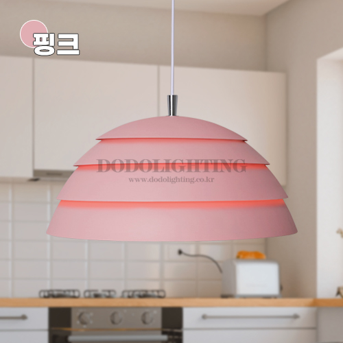 미누엘 컬러 1등 전등갓 북유럽식탁등 화이트 핑크 블루 다크그린 블랙 인테리어전등 - 상세 이미지 3