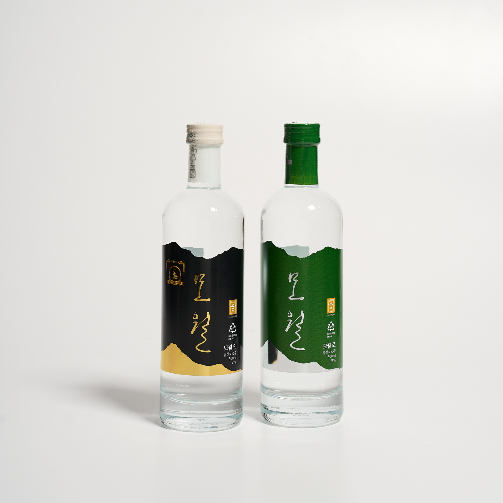 모월인 41도+모월로 25도 500ml 선물세트 모월소주 (전용잔, 케이스 포함) - 상세 이미지 3