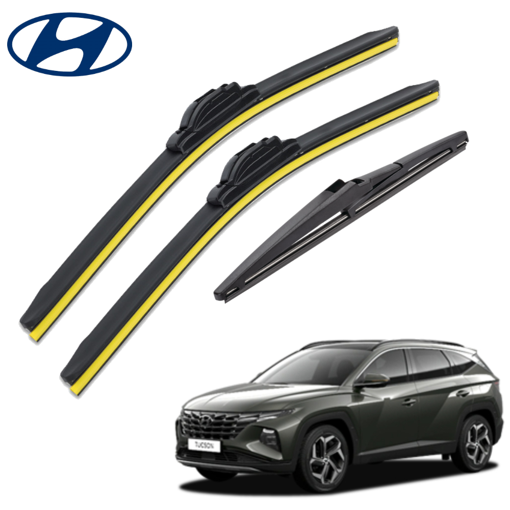 1+1+1 현대 투싼 전차종 프리미엄 전면 후방 리어 와이퍼 윈도우브러쉬 PR650+400mm - 메인 이미지