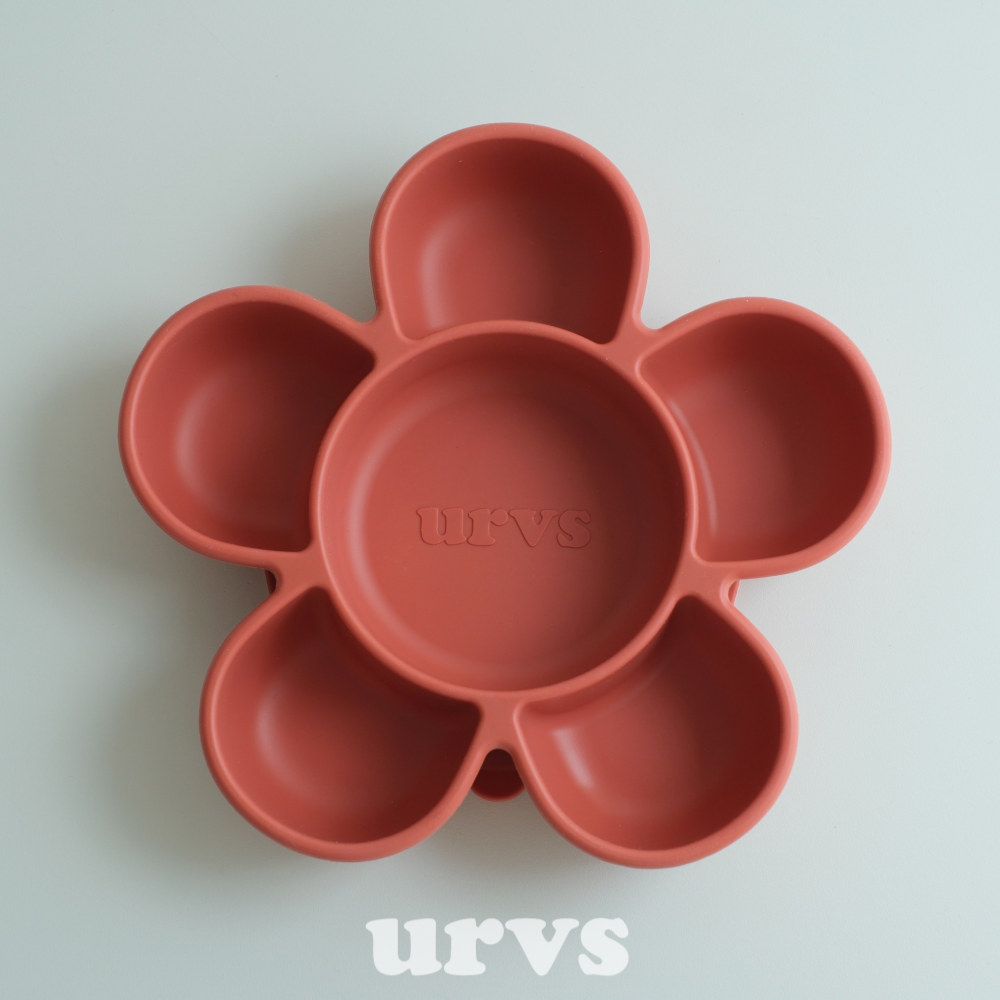 urvs 꽃흡착식판 실리콘 플로럴트레이 뚜껑세트