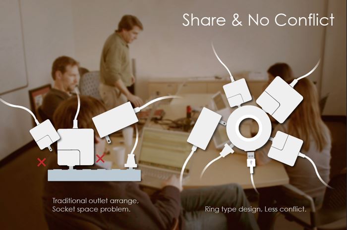 모직스 슈퍼베이글 멀티탭 해외여행 멀티어댑터 미국 일본 호주 영국 유럽, 파워베이글 화이트