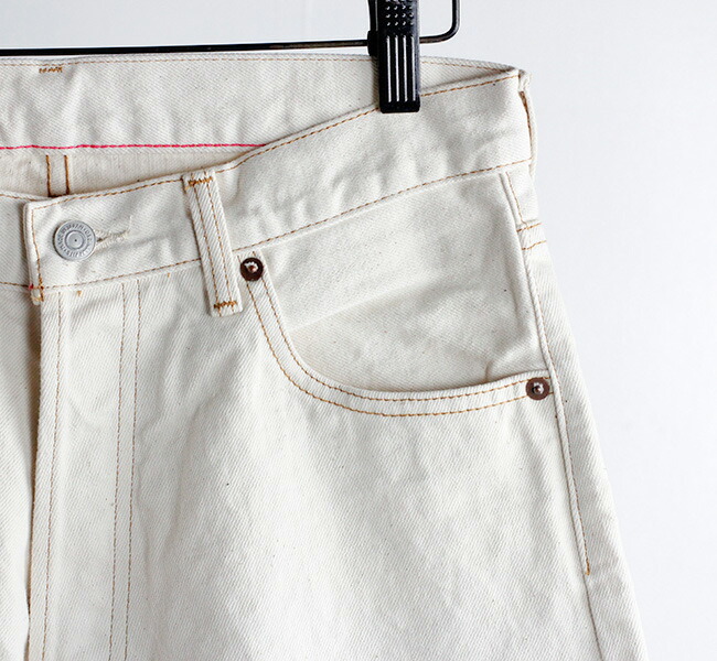 오디너리핏츠 LOOSE ANKLE DENIM ECRU 남성 청바지 OF-P108OW 화이트 - 상세 이미지 5