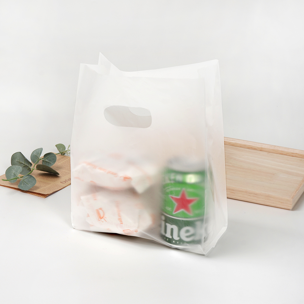 김밥 토스트 햄버거 샌드위치 무지 HD 비닐봉투 2호 100장 : 해피팩