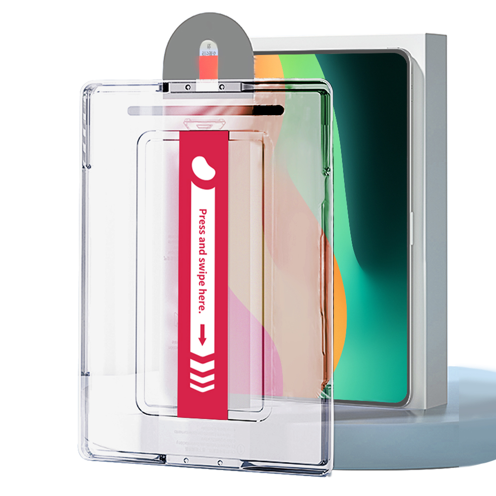 레드빈 아이패드 저반사 지문방지 강화유리 필름 먼지제거 원터치 가이드툴 아이패드 프로 33cm(13인치) M4 7세대, 1매입 - 상품 이미지