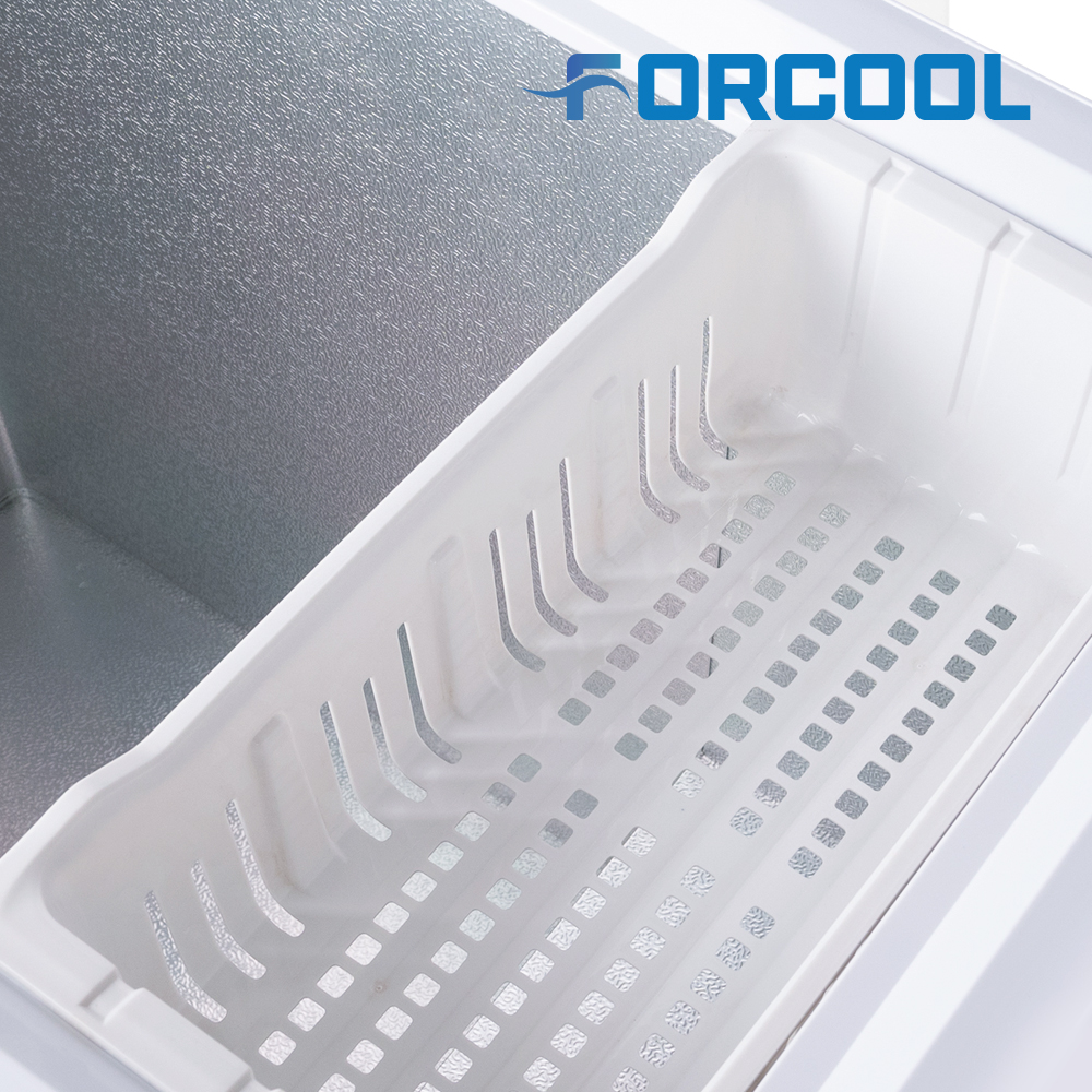 포쿨 업소용 아이스크림 냉동고 냉동식품 얼음컵 중형 급속 영업용 화이트 200L