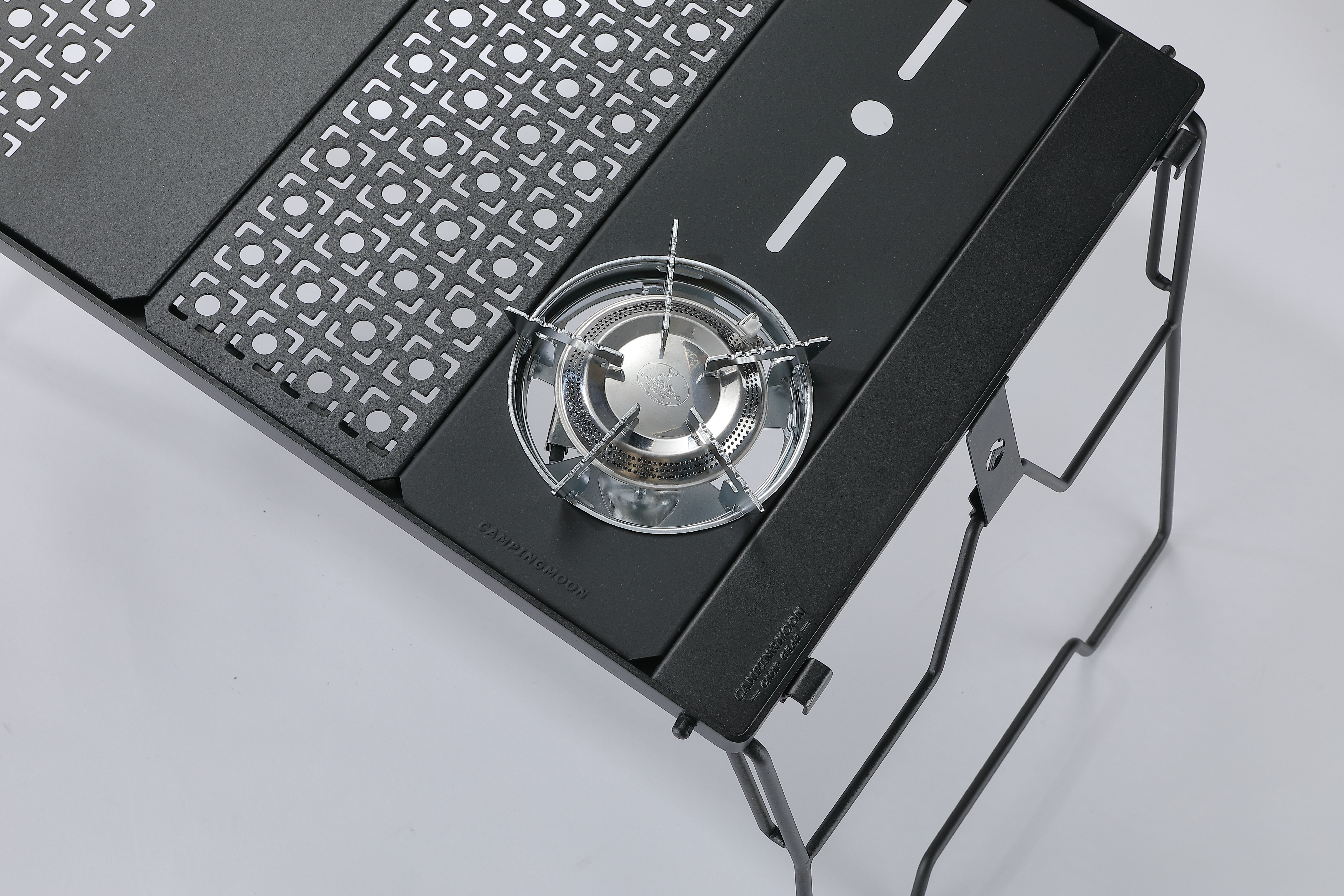 캠핑문 IGT 하프 버너 플레이트 유닛 상판 캡틴스태그 버너 호환 블랙 JP-12