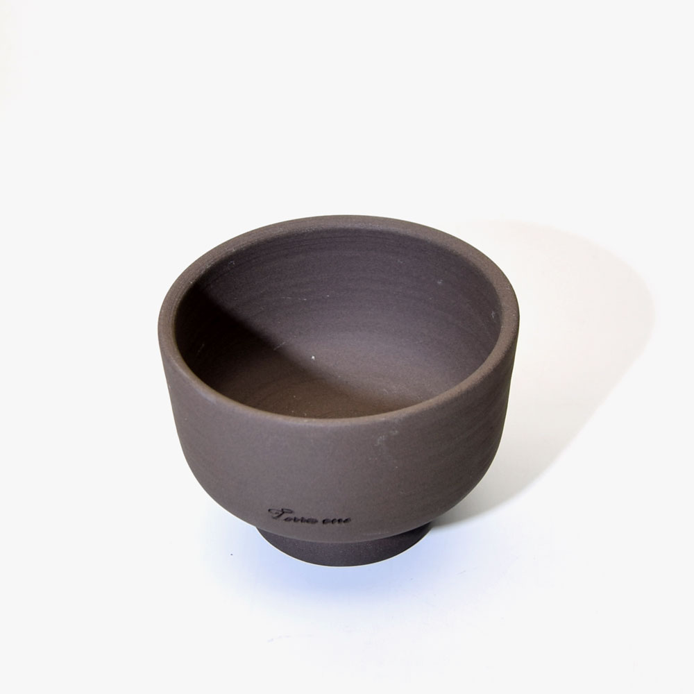 테라원 물구멍 없는 수제 토분 디퓨져 굽실린더 받침셋트 13x10cm 다크초코 - 상세 이미지 5