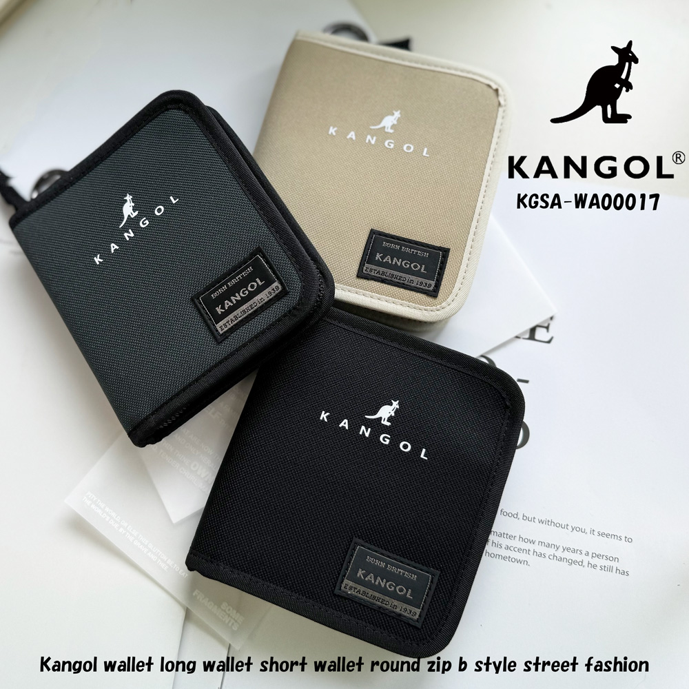 캉골 KANGOL 라운드 지퍼 반지갑 KGSA-WA000172 3컬러 - 상품 이미지