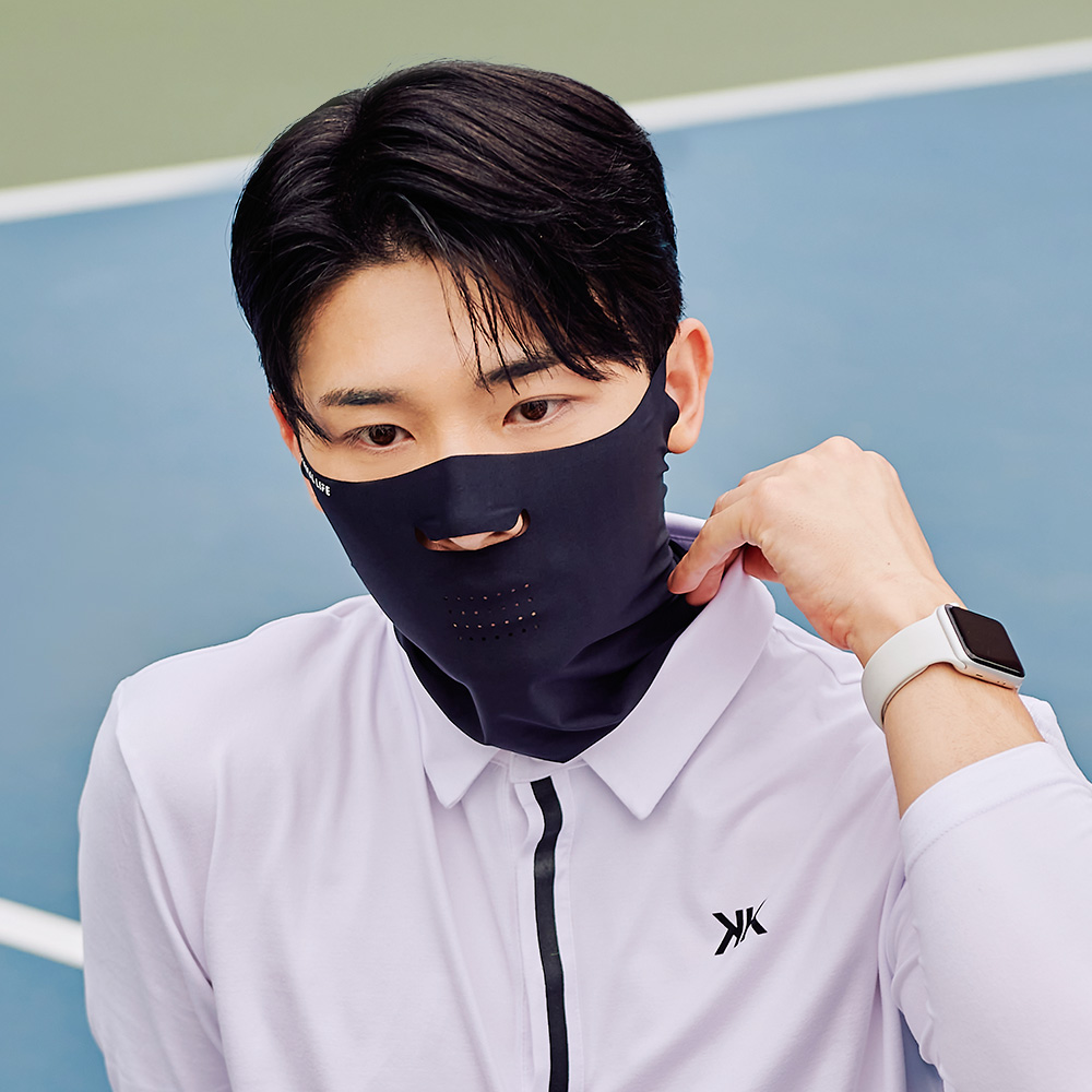 노멀라이프 자외선차단 스포츠 러닝 골프 마스크 UV 쿨링 햇빛가리개 베이직 스킨 귀걸이형 S/M