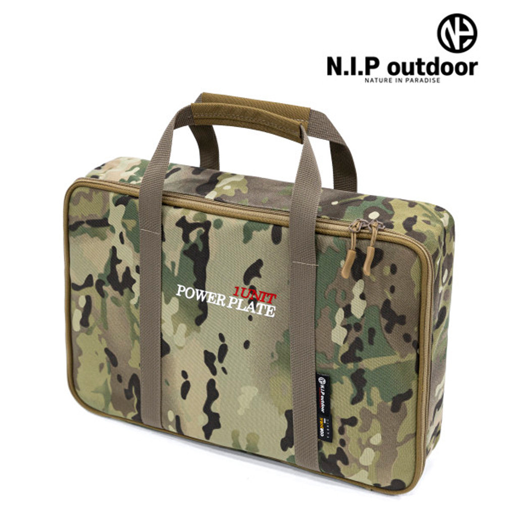 [호환] N.I.P 원버너 파워플레이트 플랫 가방 블랙카모