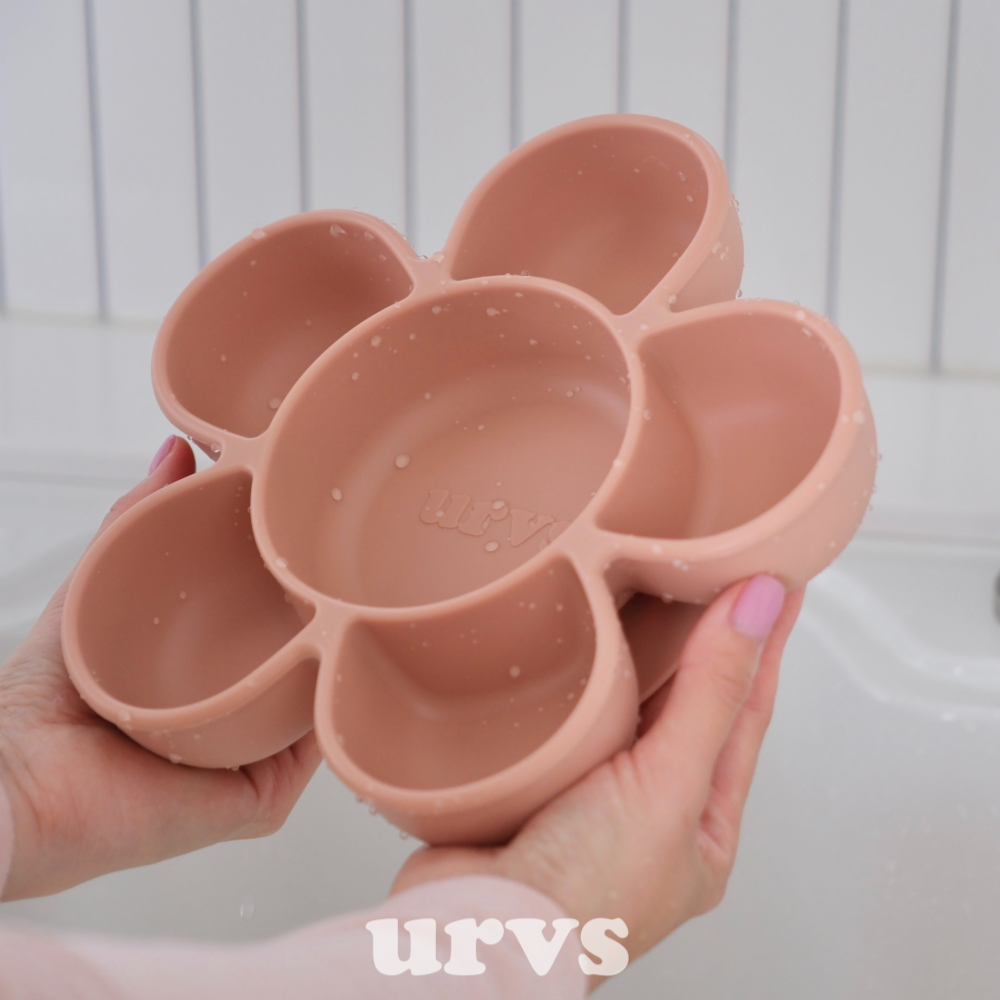 urvs 꽃흡착식판 실리콘 플로럴트레이 뚜껑세트