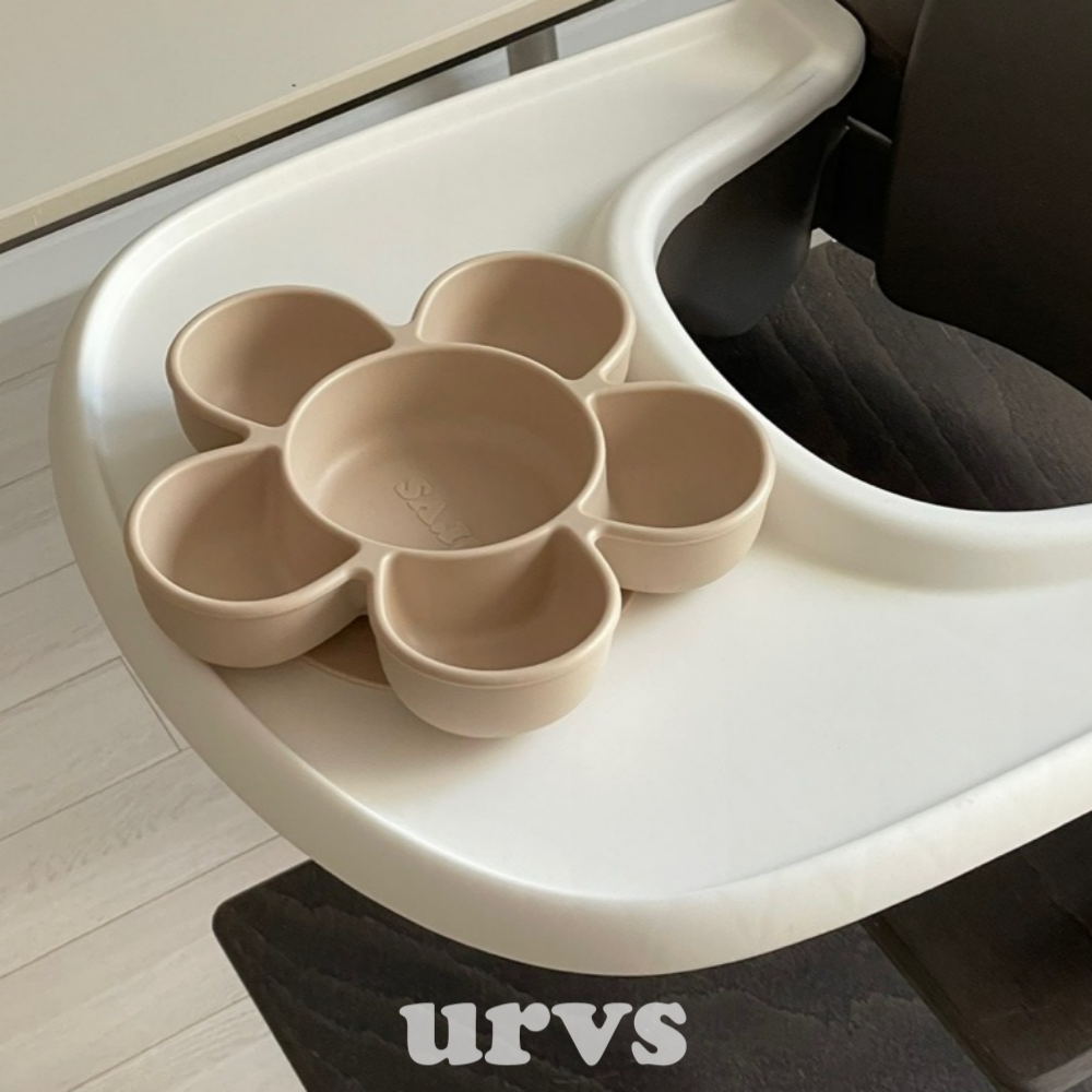urvs 꽃흡착식판 실리콘 플로럴트레이 뚜껑세트