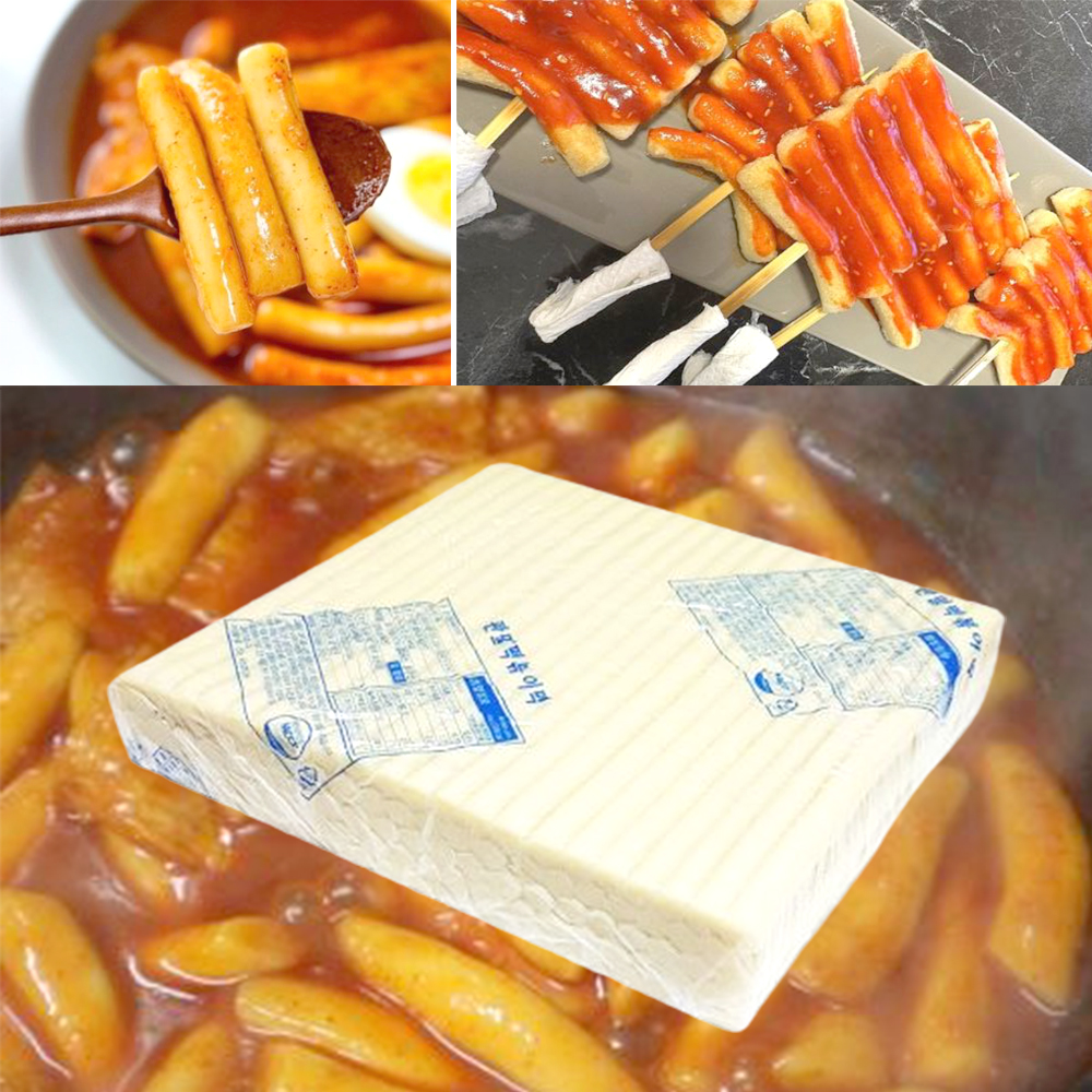 대용량 분식집 판밀떡 4kg 업소용 쫄깃한 길거리 떡볶이 - 상품 이미지