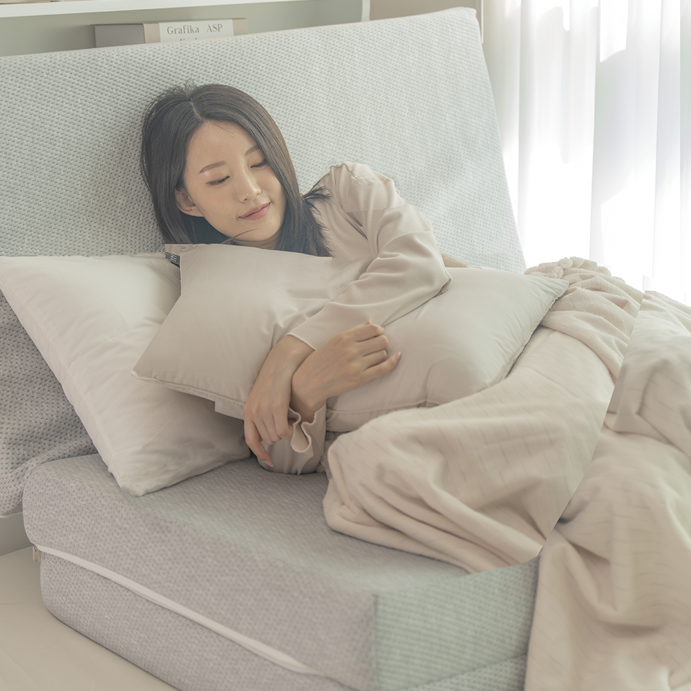 자미오다 3단 접이식 메모리폼 토퍼 매트리스 SS 슈퍼싱글