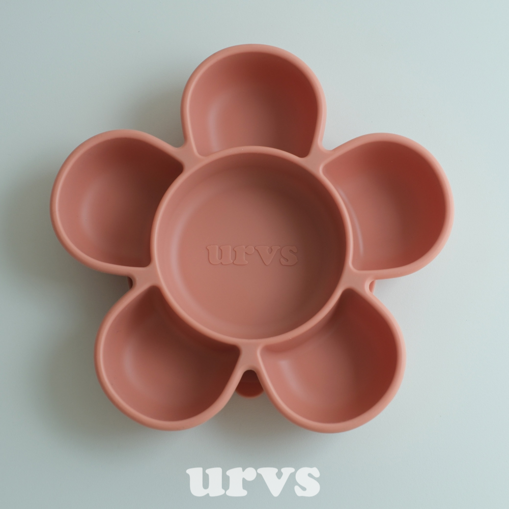 urvs 꽃흡착식판 실리콘 플로럴트레이 뚜껑세트