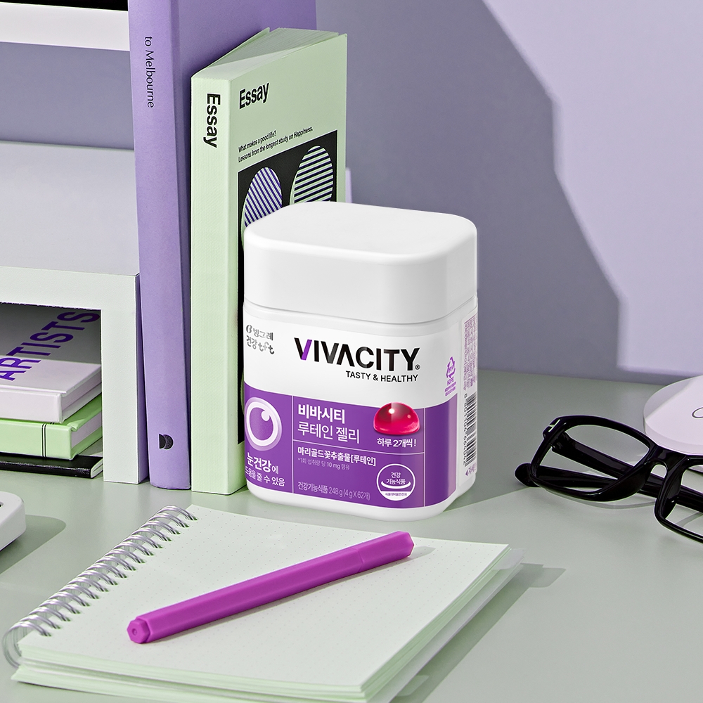 빙그레 비바시티 루테인 젤리 베리믹스맛 62구미, 2개 이미지 2