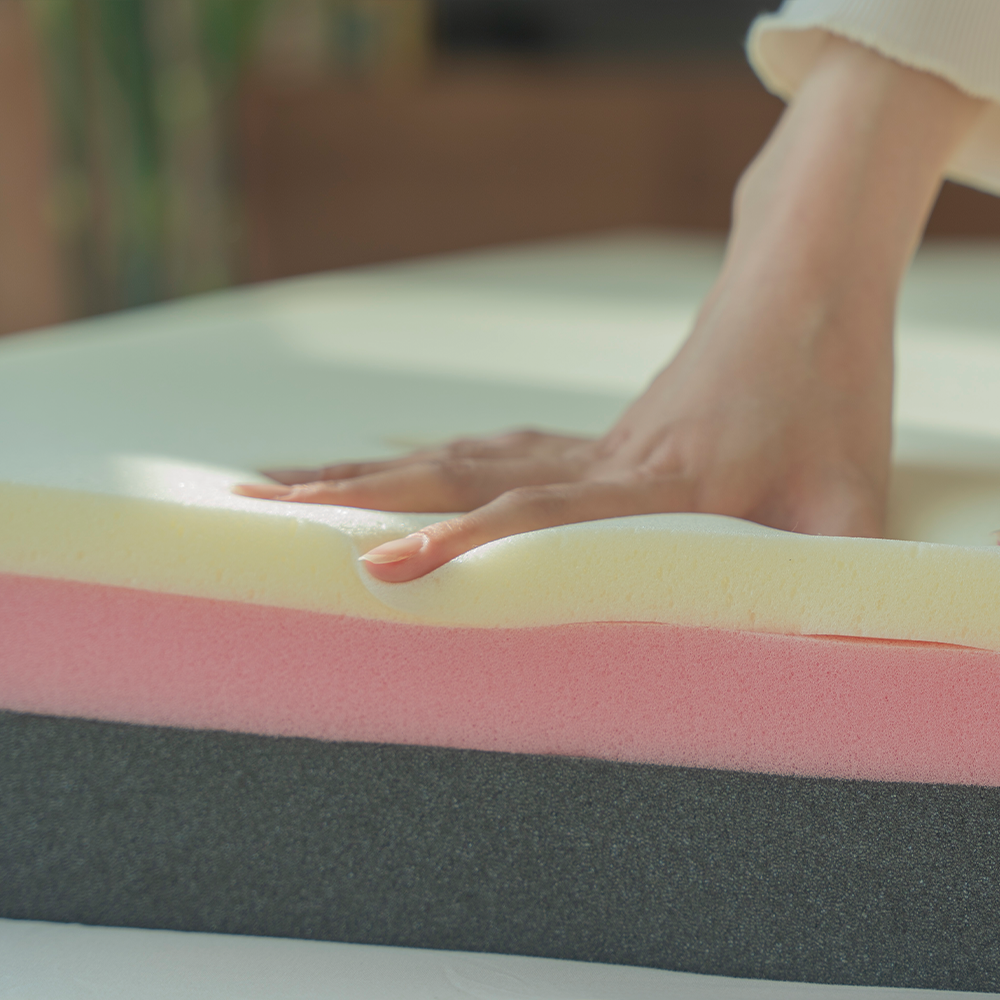 자미오다 3단 접이식 메모리폼 토퍼 매트리스 SS 슈퍼싱글