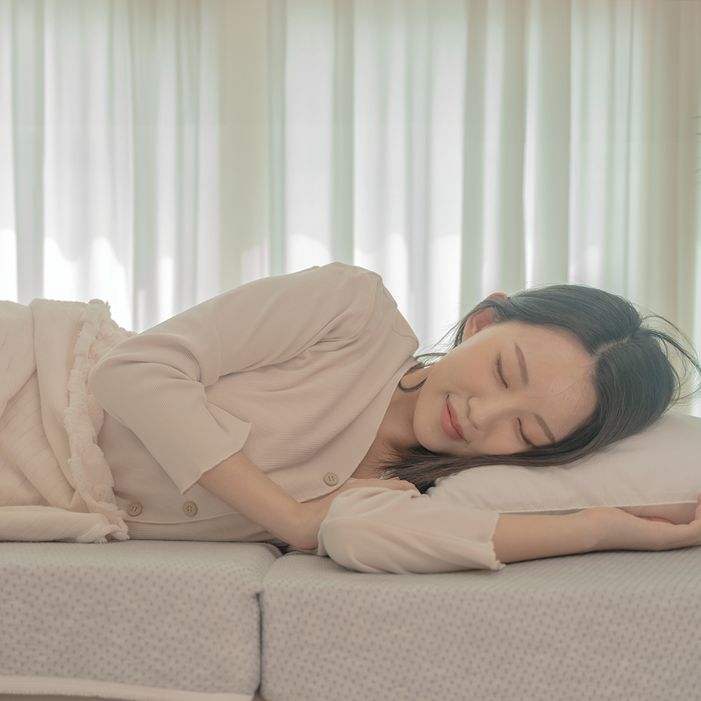 자미오다 3단 접이식 메모리폼 토퍼 매트리스 SS 슈퍼싱글