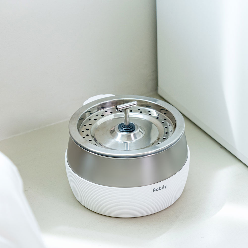 라빌리 강아지 고양이 애견 스테인리스 스마트 자동급수기 정수기 3L