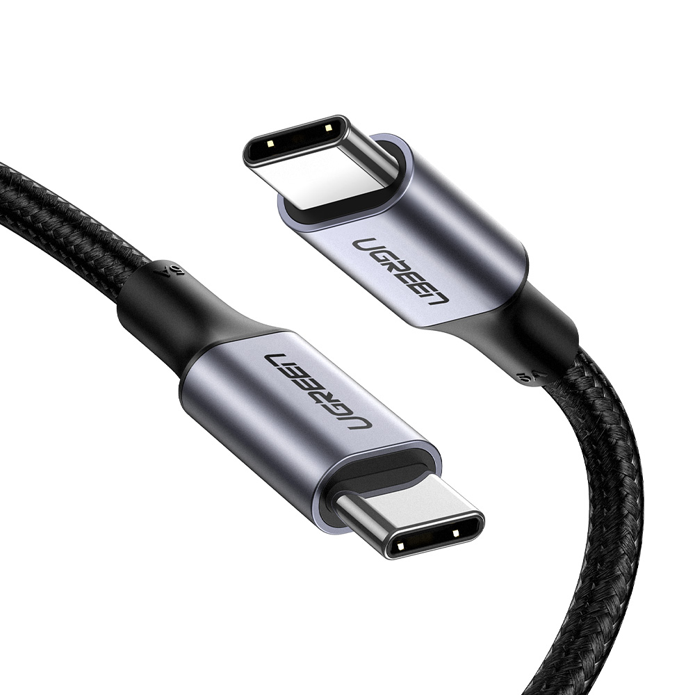 유그린 100W 직조 C to C타입 고속충전케이블 US316