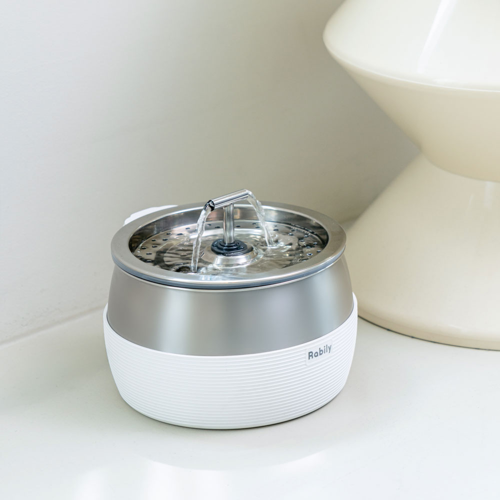 라빌리 강아지 고양이 애견 스테인리스 스마트 자동급수기 정수기 3L