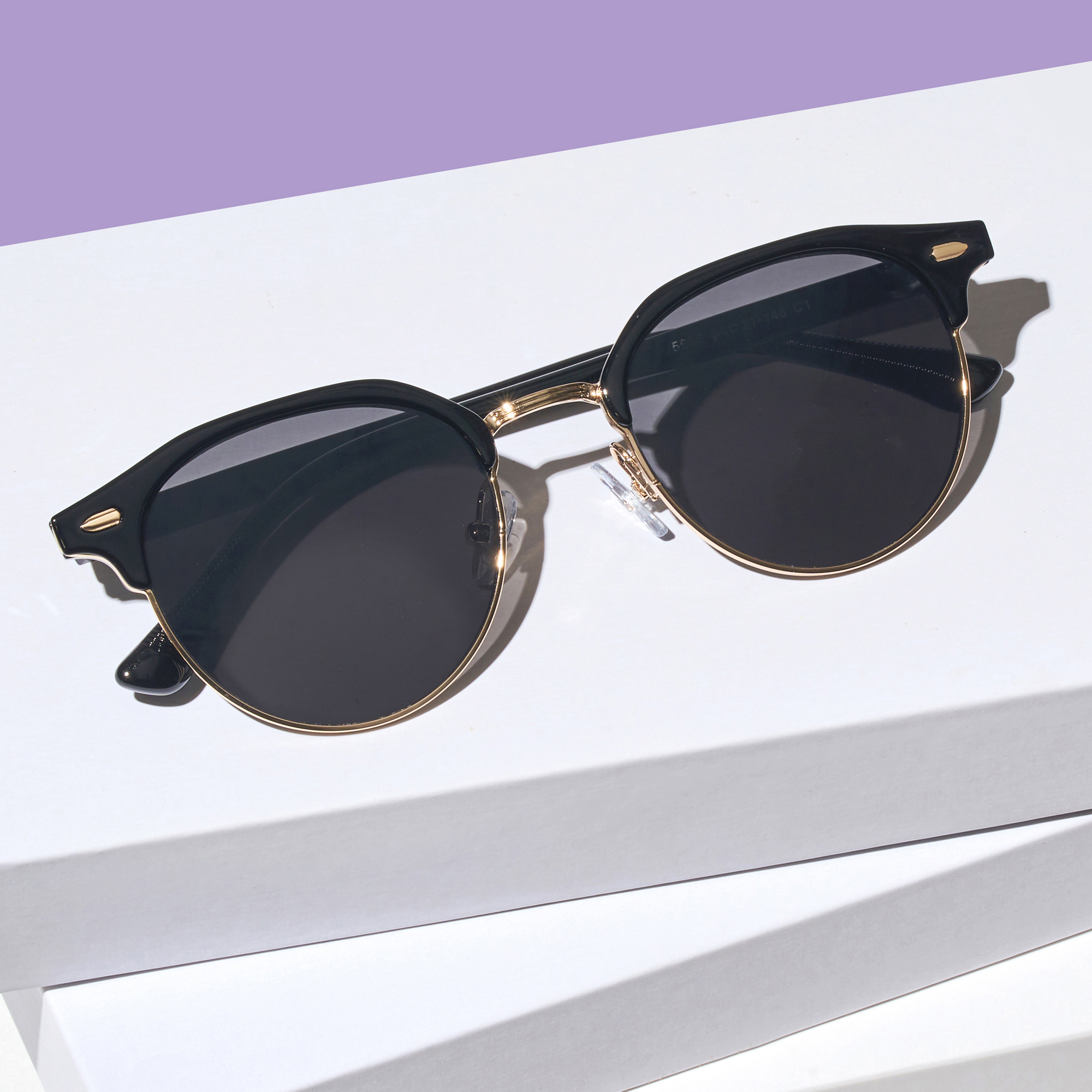 가벼운 자외선차단 하금테 선글라스 패션 골프