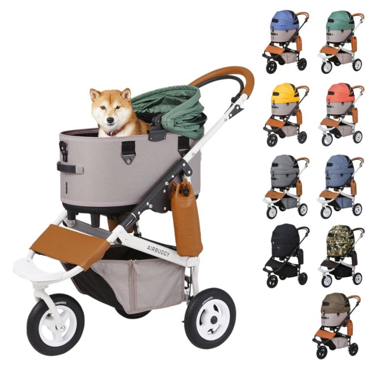 에어버기 돔3 블러썸 레귤러 대형견 중형견 강아지 고양이 접이식 브레이크 모델 개모차