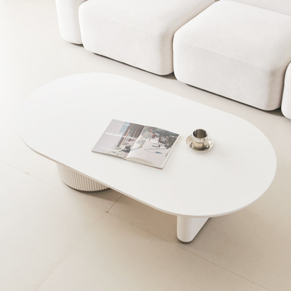 플라워 타원 템바보드 세라믹 높은 소파테이블 쇼파테이블 좌식