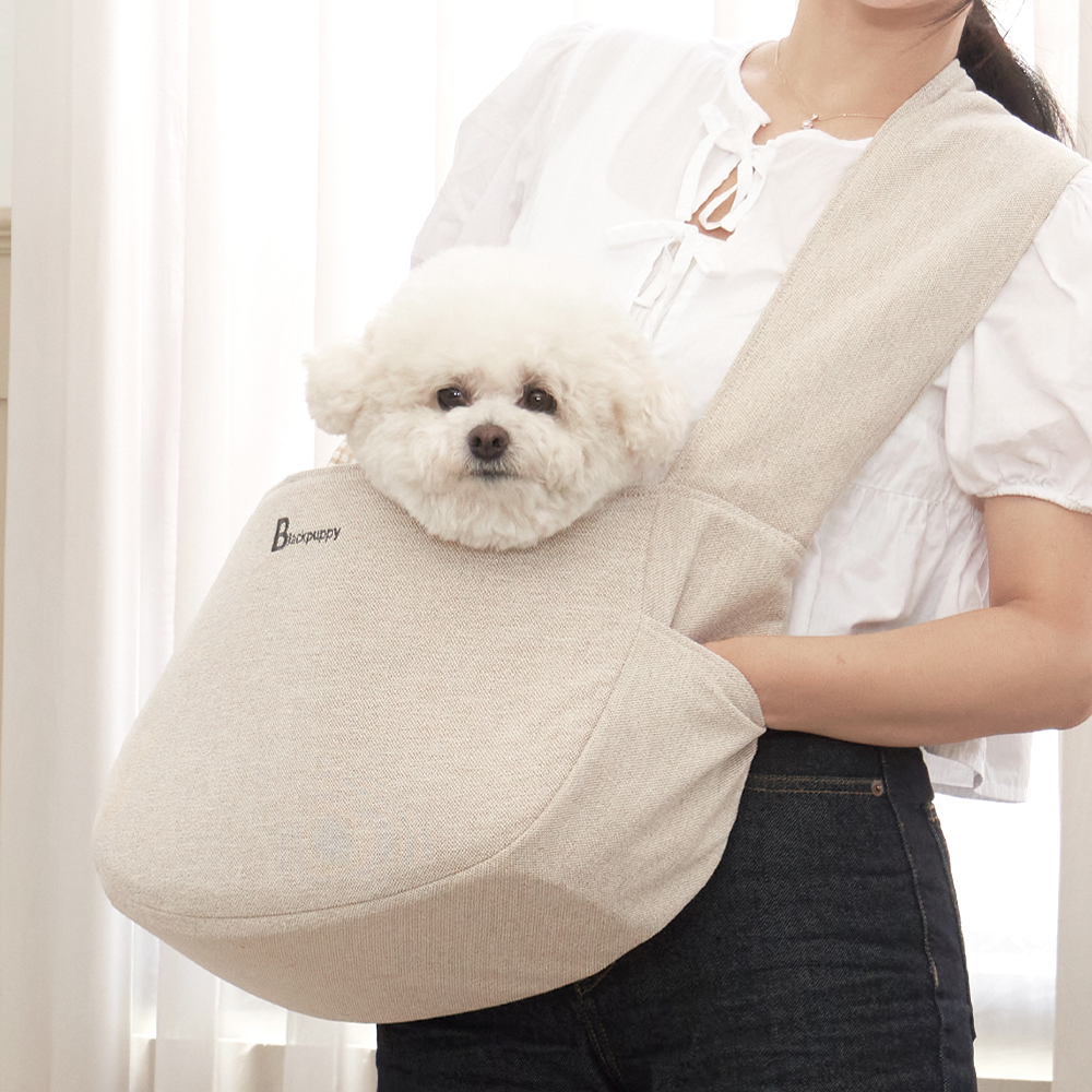 개과천선 스문 강아지 슬링백 애견 이동가방 메쉬창 고양이 이동장 산책 가방 외출 용품 - 상세 이미지 2