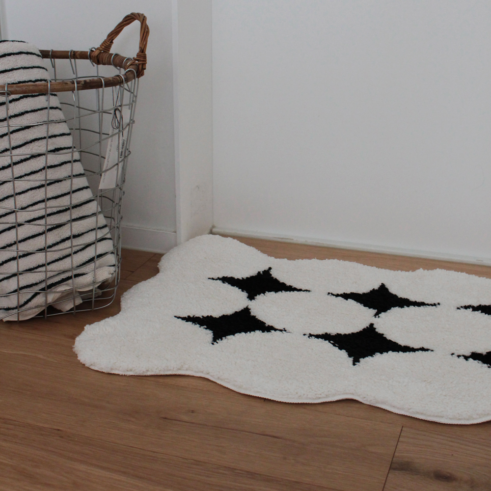 재니쓰홈 써클 다이아 발매트 욕실 주방 화장실 거실 미니 러그 미드센츄리 모던 인테리어