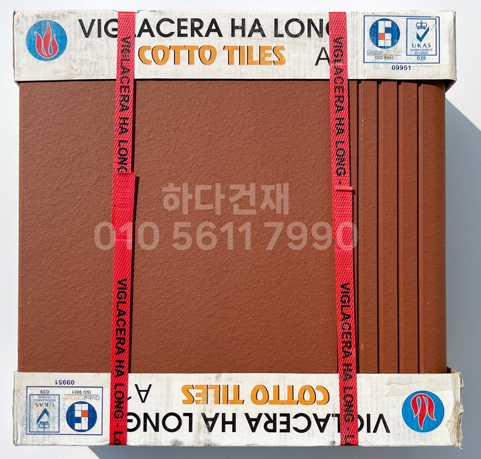 테라코타타일 계단석 레드 / 하다건재 점토타일