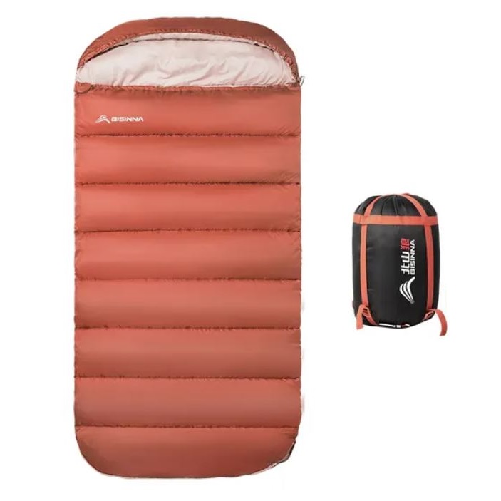 비신나 100cm 광폭 침낭 대형 캠핑침낭 이불 겸용 차박 캠핑용