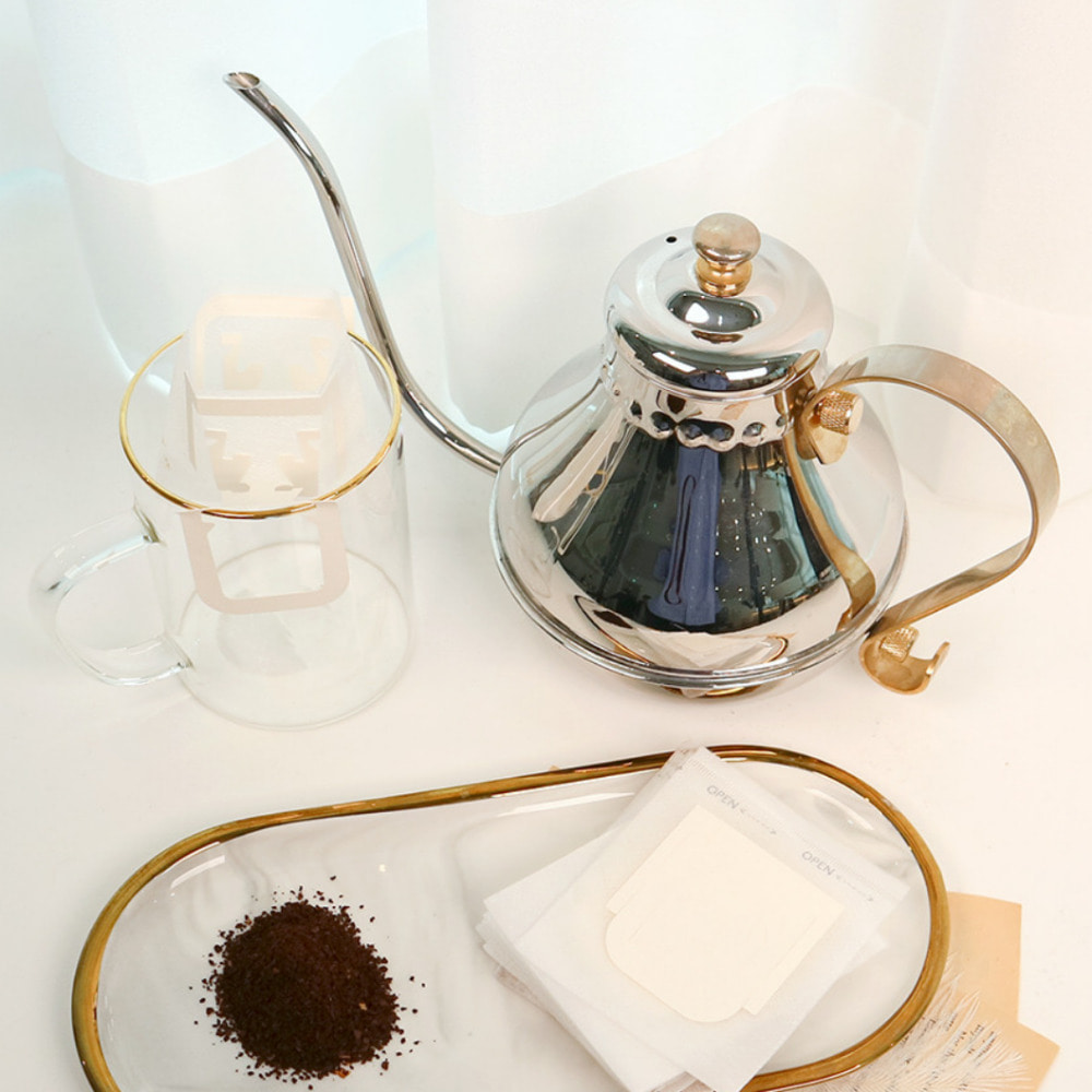 제로웨이스트 생분해 드립백필터 핸드드립 캠핑 휴대용 커피 티 거름 종이 필터