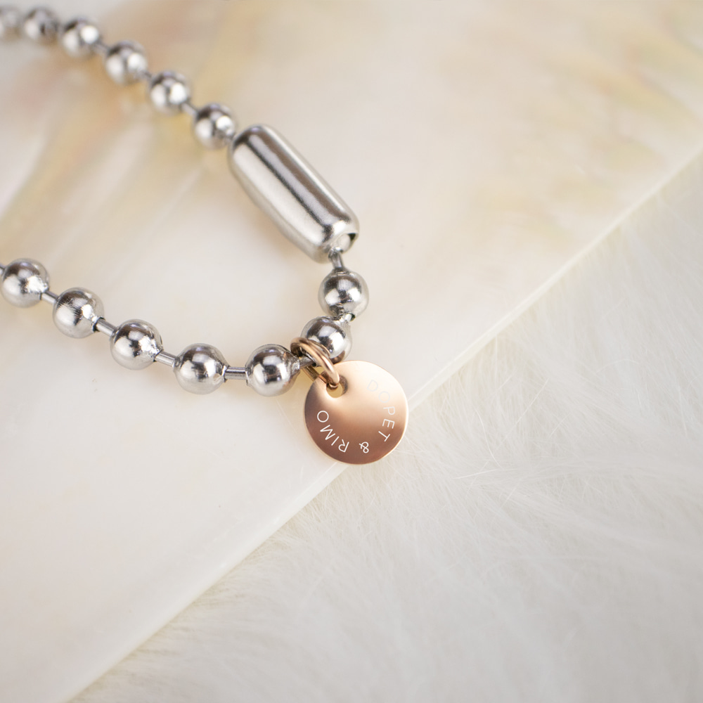 두펫 강아지 고양이 목걸이 QR 코드 인식표 반려견 이름표 써지컬 이미지 4