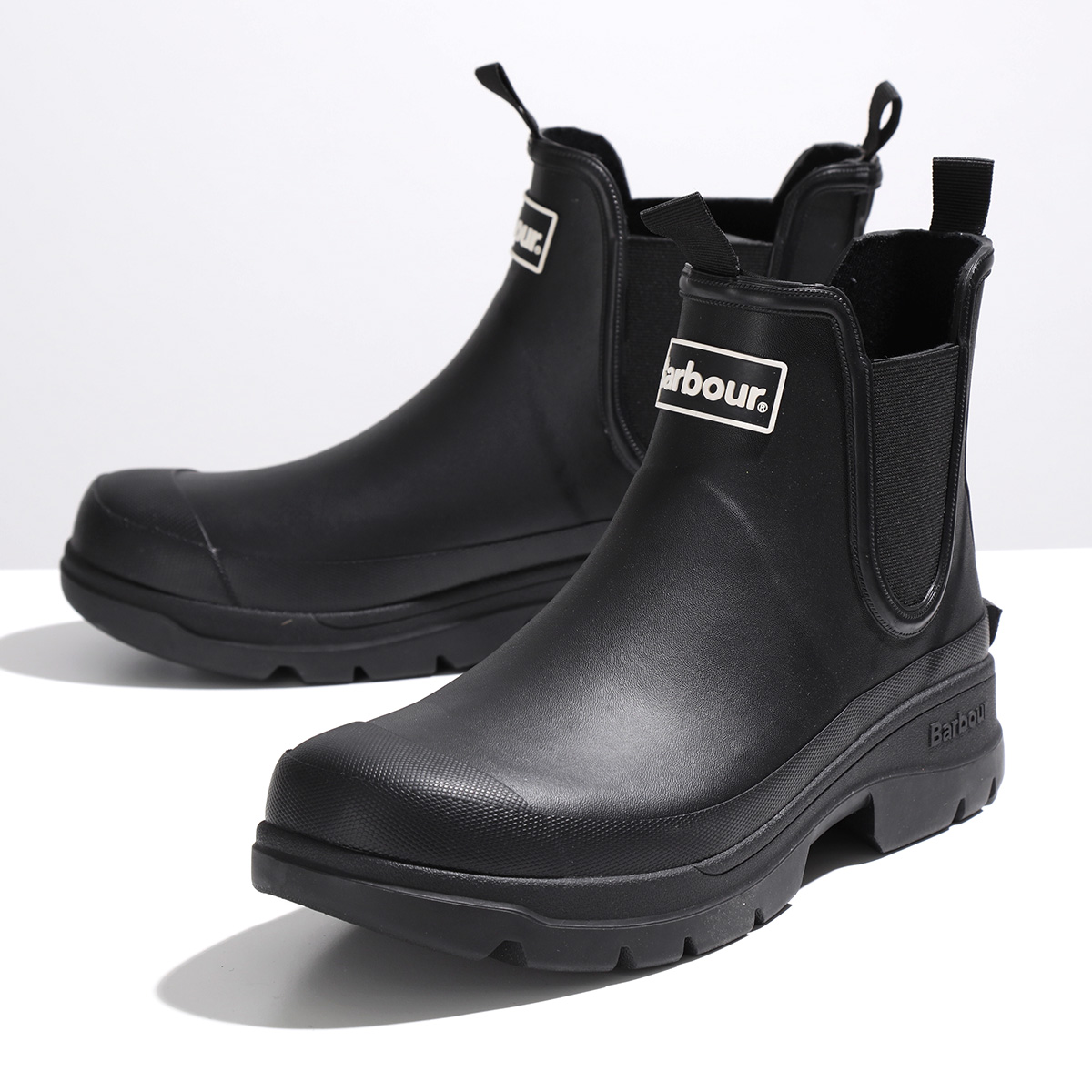 바버 Barbour 남자 레인부츠 님버스 첼시 부츠 숏 장화 MRF0028 블랙 올리브 - 메인 이미지
