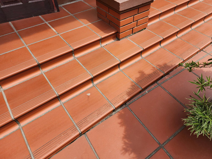 테라코타타일 계단석 레드 / 하다건재 점토타일