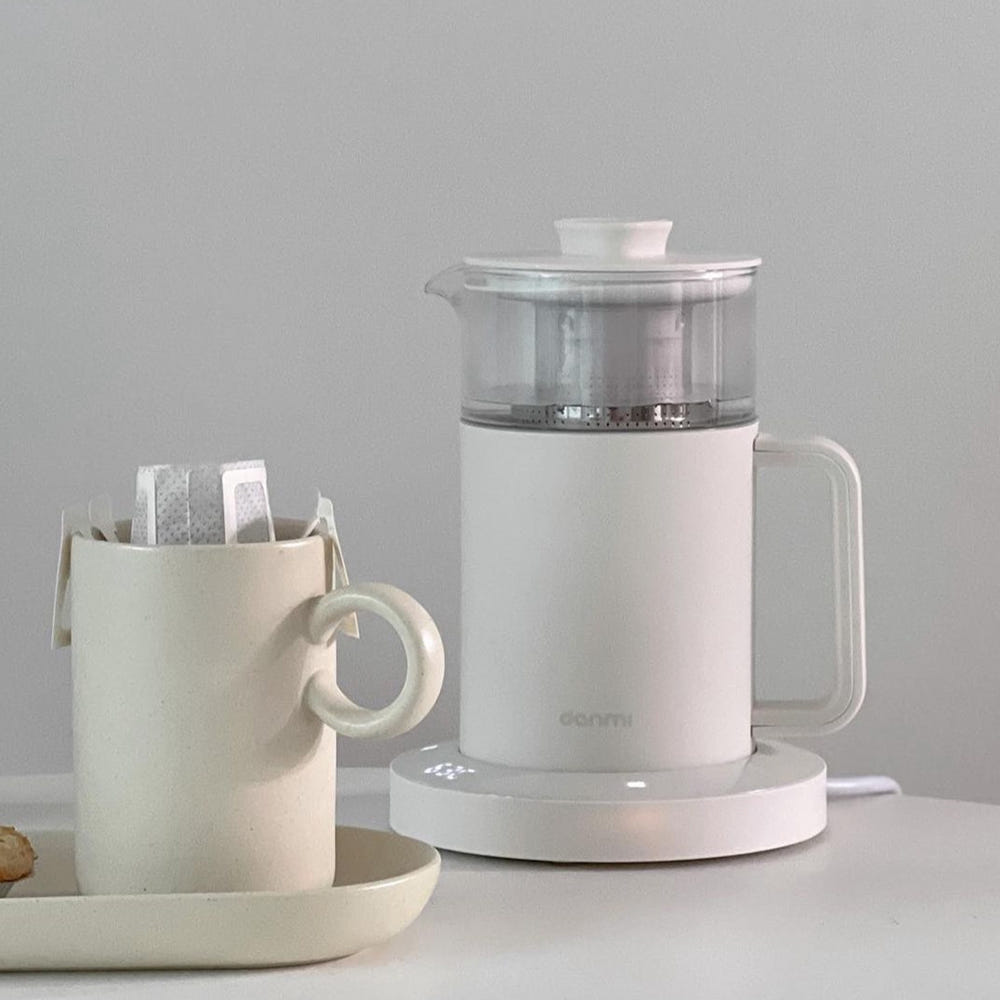 단미 유리 전기 티포트