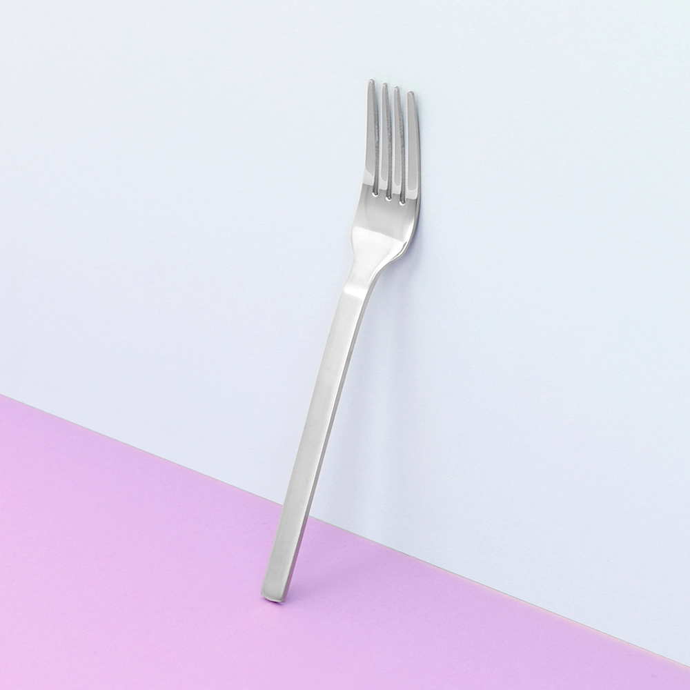18-10 스텐 무광 디저트 포크 카페 케이크 파스타 로고각인 - 상품 이미지
