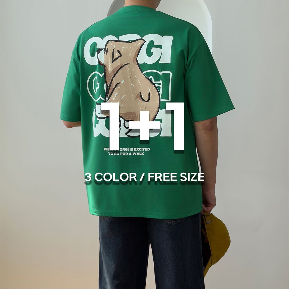 1+1 헬스오버핏 어깨넓어보이는반팔 남자박스티 - 상세 이미지 3