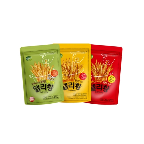 고단백 저칼로리 황태스낵 델리황 매운맛 버터맛 단백질간식 술안주 - 상품 이미지