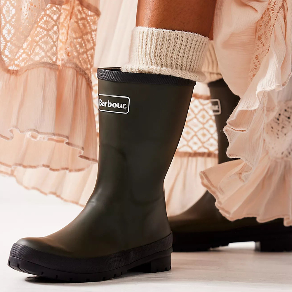 바버 밴버리 여성 미들 레인부츠 장화